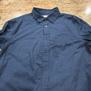 Old Navy Dark Blue Casual Button Down Shirt